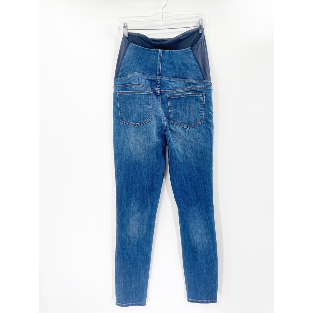Madewell Maternity Over-the-Belly Skinny Jeans in Danny Blue Wash Denim 28‎ - Picture 4 of 9